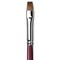 Da Vinci Kolinsky Red Oil Sable Brush - Bright, Long Handle, Size 8